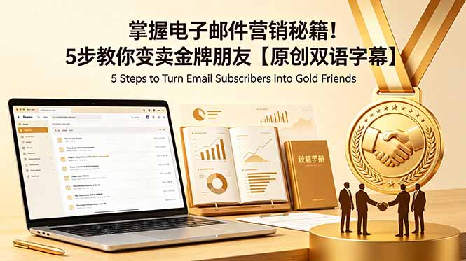 掌握电子邮件营销秘籍！5步教你变卖金牌朋友【原创双语字幕】-悟思笔记，一个低调的学习营。
