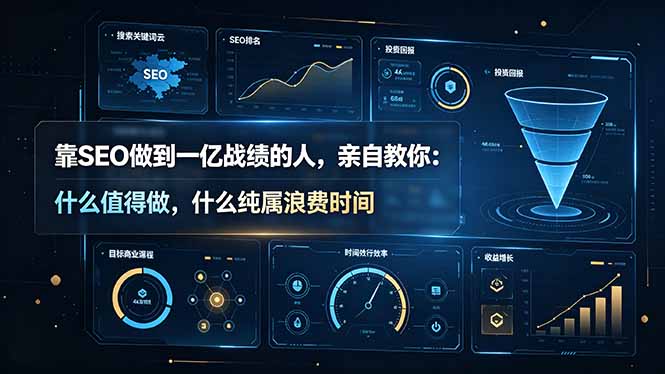 靠SEO做到一亿战绩的人，亲自教你：什么值得做，什么纯属浪费时间【原创双语字幕】-悟思笔记，一个低调的学习营。