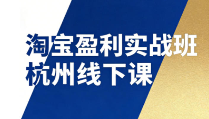 淘宝盈利实战班杭州线下课12月26-28日(音频+字幕)，帮你掌握SOP流程+12门核心技术-悟思笔记，一个低调的学习营。