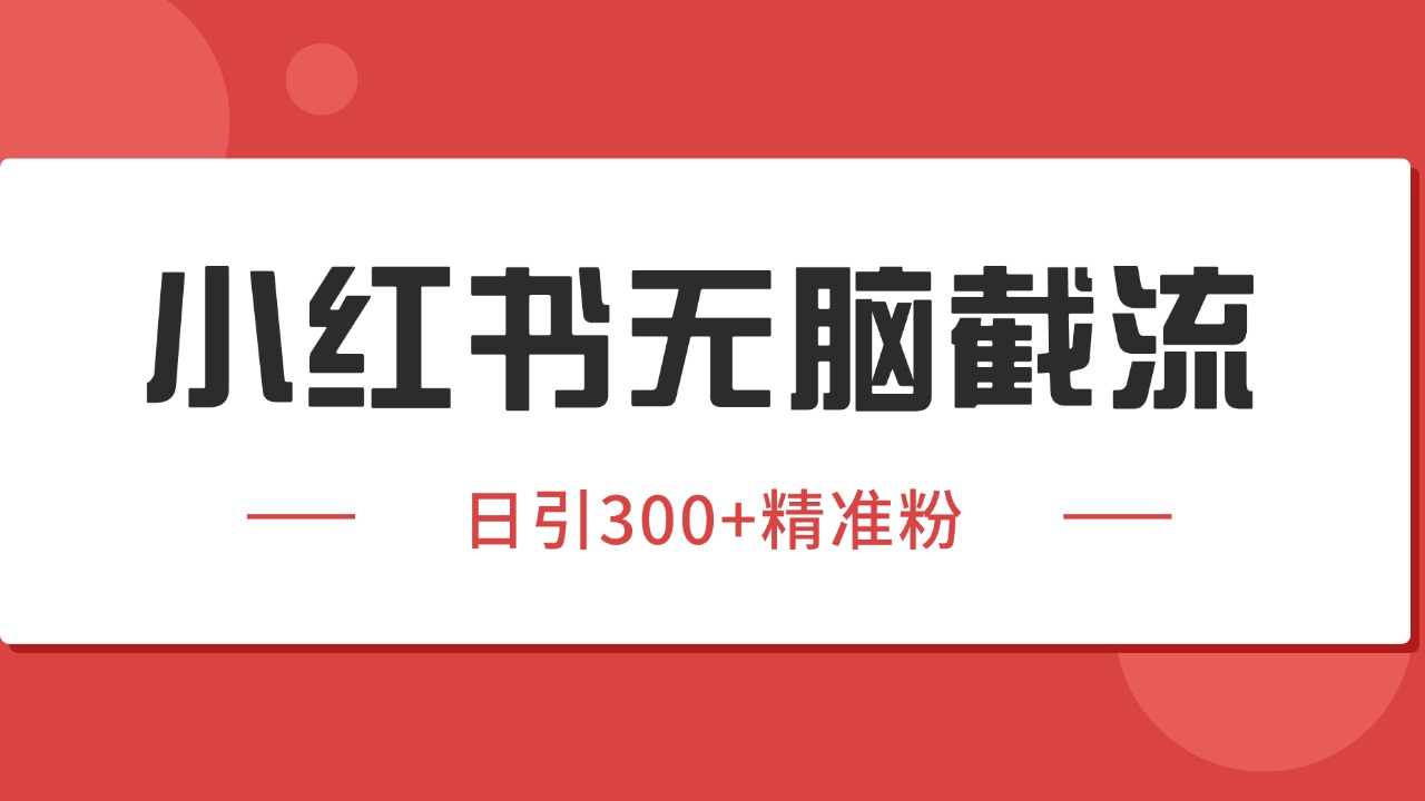 小红书截流同行客源，独家野路子获客玩法 日引200+暴力获客-悟思笔记，一个低调的学习营。