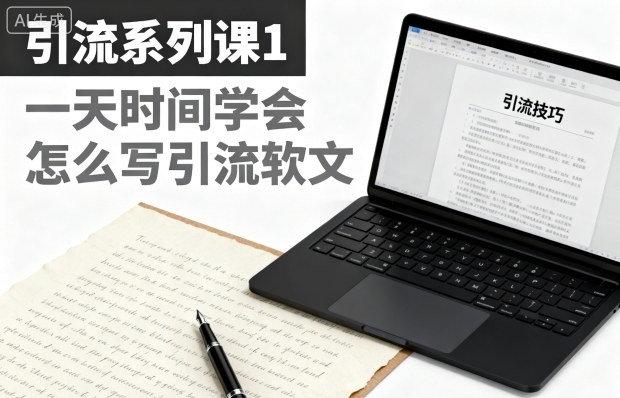 引流系列课1，一天时间学会怎么写引流软文-悟思笔记，一个低调的学习营。
