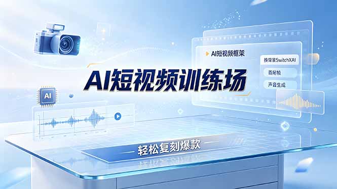 老陈AI短视频训练场：AI短视频框架+换背景SwitchXAI+首尾帧+声音生成，轻松复刻爆款-悟思笔记，一个低调的学习营。