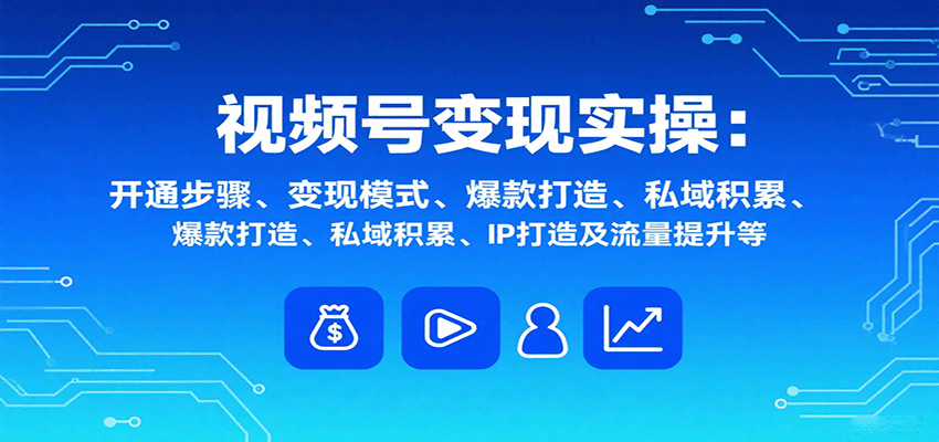视频号变现实操，含开通步骤、变现模式、爆款打造、私域积累、IP打造及流量提升等-悟思笔记，一个低调的学习营。