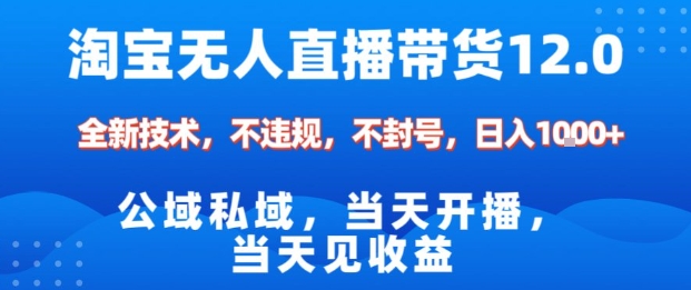 淘宝无人直播12.0，公域私域技术，不封号，不违规布局双十一流量风口，日入1k(独家技术)【揭秘】-悟思笔记，一个低调的学习营。