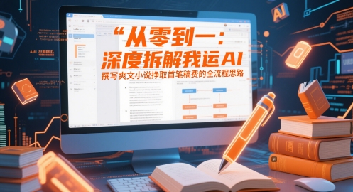 从零到一：深度拆解我运用AI撰写爽文小说挣取首笔稿费的全流程思路-悟思笔记，一个低调的学习营。