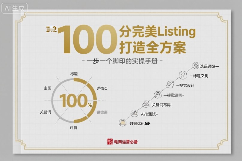 100分完美Listing打造全方案，想要完美listing必须是需要一步一个脚印的-悟思笔记，一个低调的学习营。