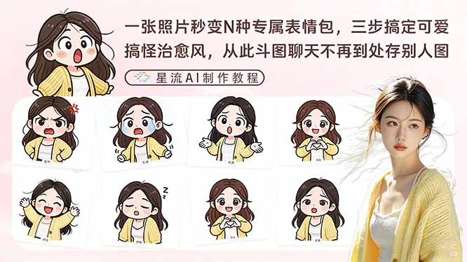 一张照片秒变N种专属表情包，三步搞定可爱搞怪治愈风，从此斗图聊天不再到处存别人图-悟思笔记，一个低调的学习营。