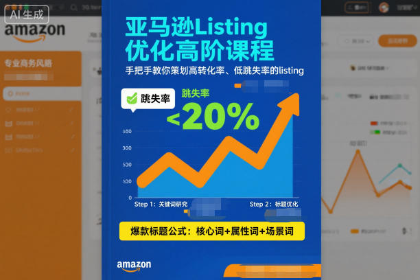 亚马逊Listing优化高阶课程，手把手教你策划高转化率、低跳失率的listing-悟思笔记，一个低调的学习营。