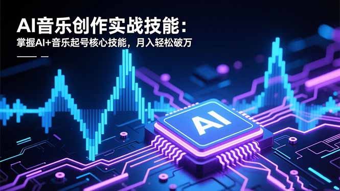 AI音乐创作实战技能：掌握AI+音乐起号核心技能，月入轻松破万-悟思笔记，一个低调的学习营。