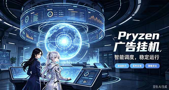 Pryzen广告全自动挂机给自己一个交代，门槛低，零基础小白也可以快速上手-悟思笔记，一个低调的学习营。