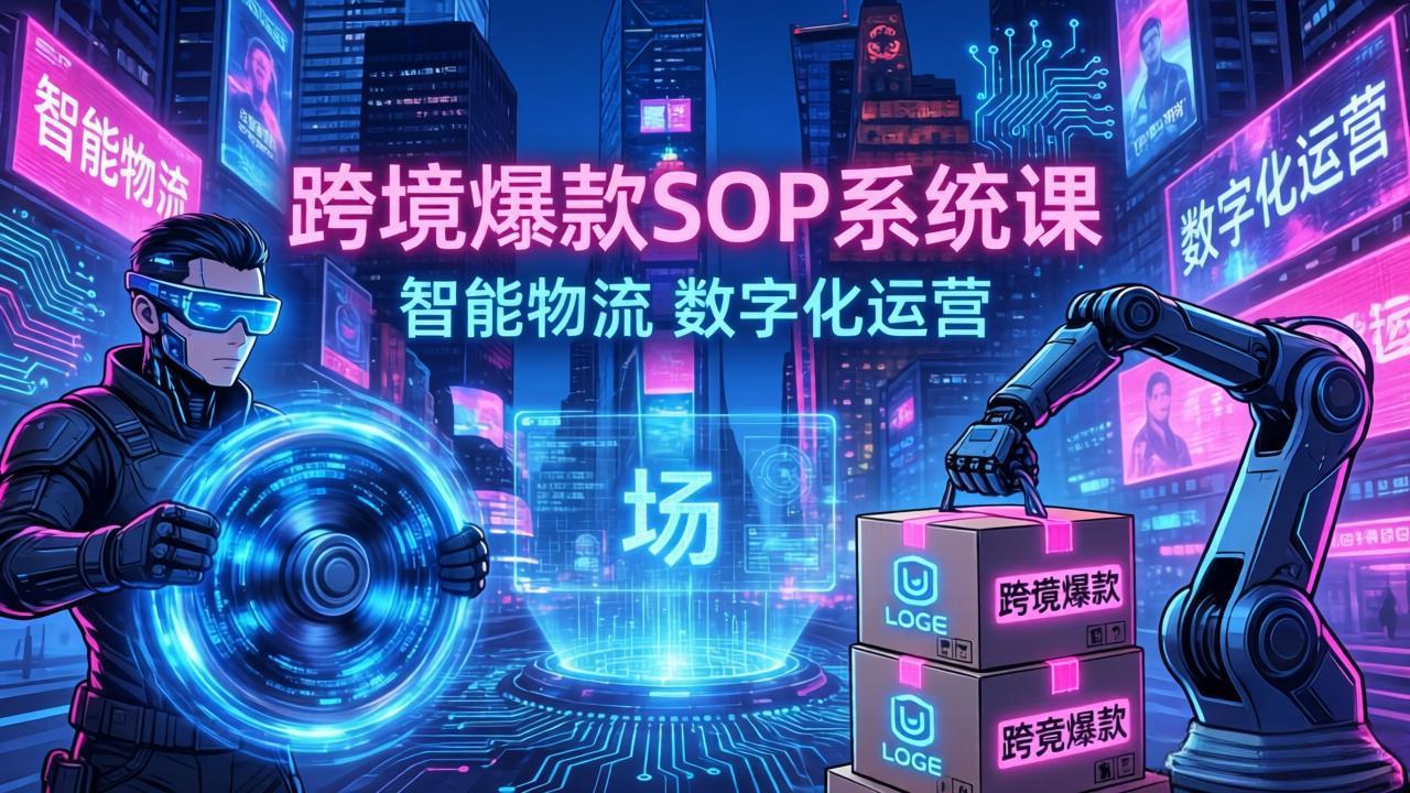 跨境爆款SOP系统课，“内容飞轮+精准投放+AI自动化”为核心，拆解“人×货×场”黄金公式-悟思笔记，一个低调的学习营。