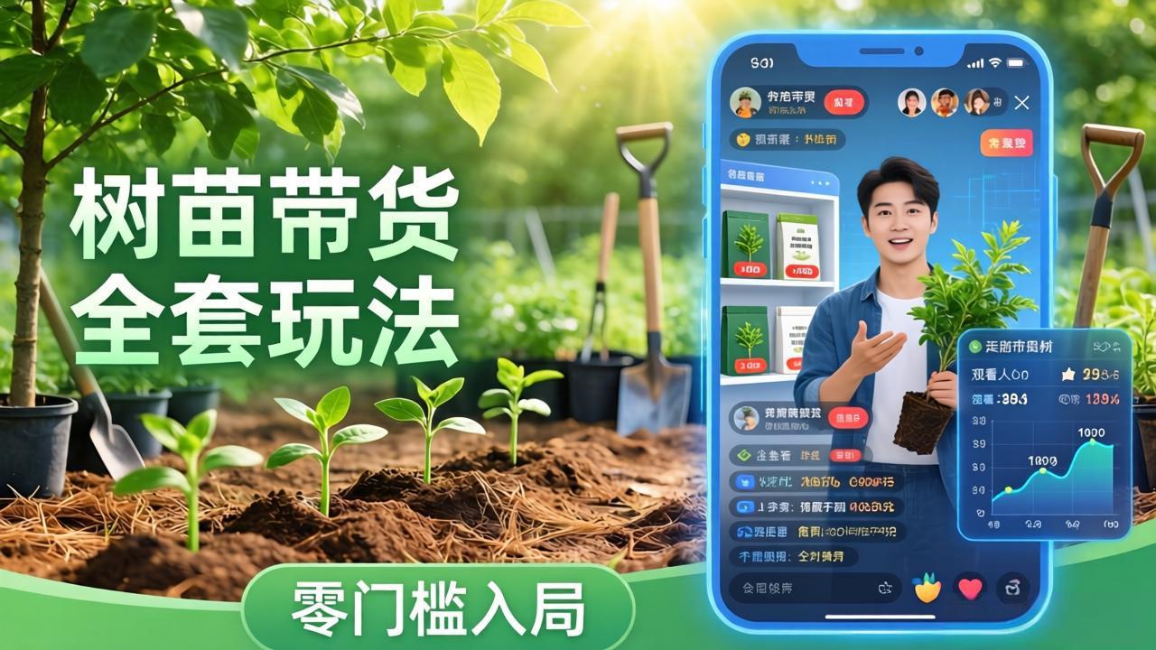 视频号AI树苗带货全套玩法：零门槛入局，掌握豆包、千问等AI工具制作树苗视频的全套流程-悟思笔记，一个低调的学习营。