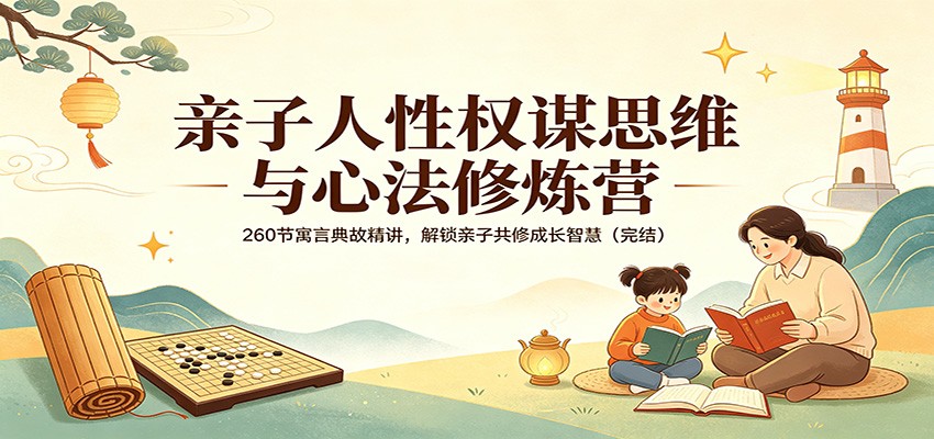 亲子人性权谋思维与心法修炼营：260节寓言典故精讲，解锁亲子共修成长智慧(完结)-悟思笔记，一个低调的学习营。