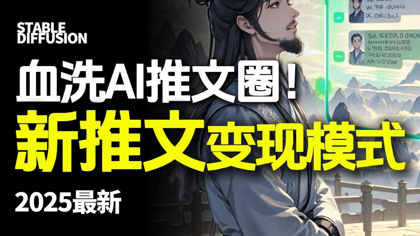 最新AI动态电影漫画小说推文，全流程实操教学，小白也能月入1W+-悟思笔记，一个低调的学习营。