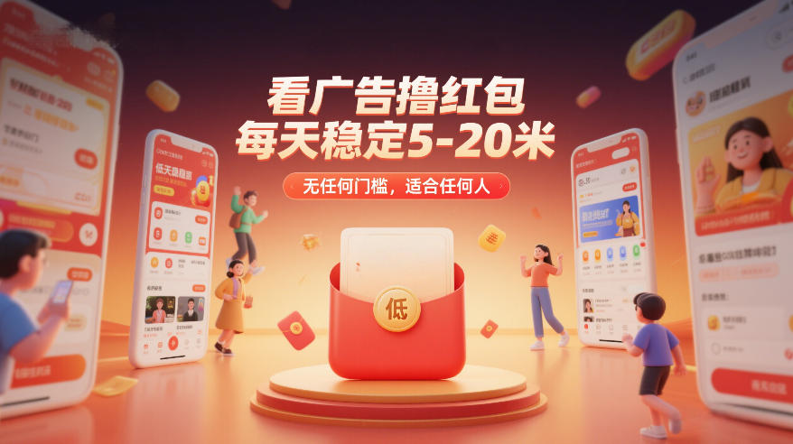 看广告撸红包，每天稳定5-20米，无任何门槛，适合任何人-悟思笔记，一个低调的学习营。