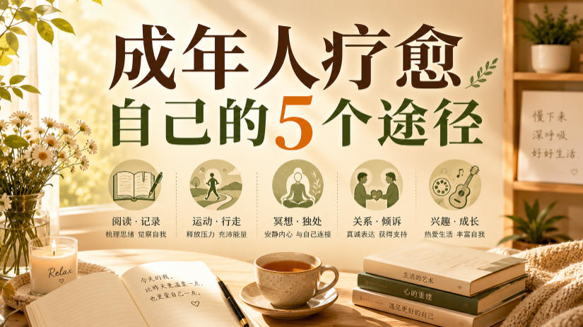 付费文章：成年人疗愈自己的5个途径-悟思笔记，一个低调的学习营。