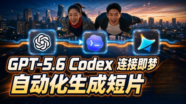 GPT-5.6×Codex&即梦联动实战｜Seedance2.0mini赋能｜AI剧情短片自动生成拼接导出全流程教学-悟思笔记，一个低调的学习营。