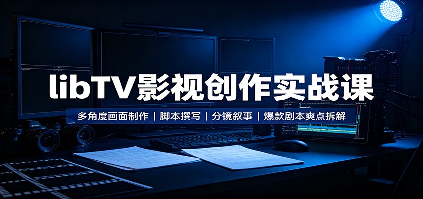libTV影视创作实战课：多角度画面制作，脚本撰写，分镜叙事，爆款剧本爽点拆解-悟思笔记，一个低调的学习营。