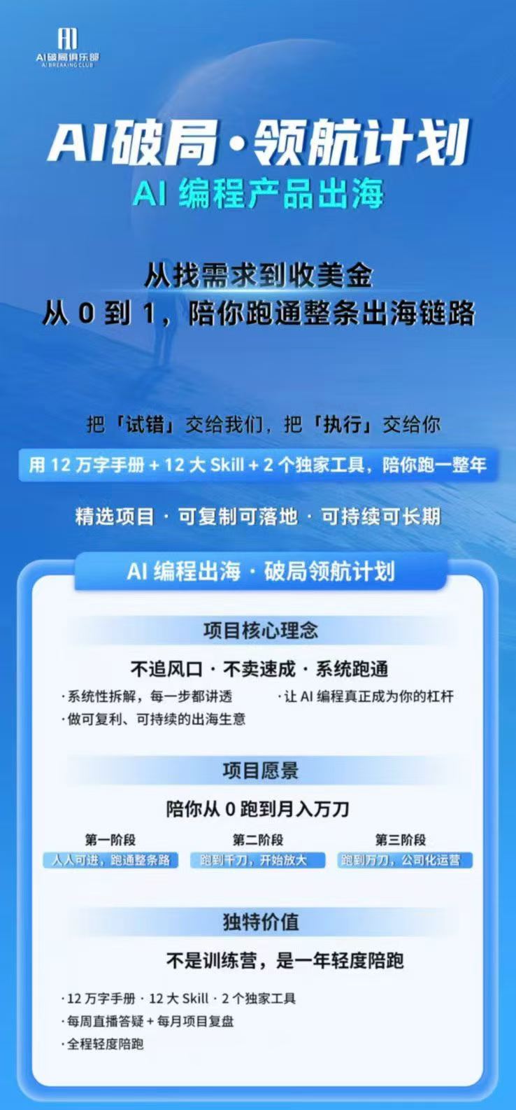 图片[1]-AI编程产品出海领航计划-更新：12万字手册+12大Skill+2个独家工具，从找需求到上线收美金跑通全链路-悟思笔记，一个低调的学习营。