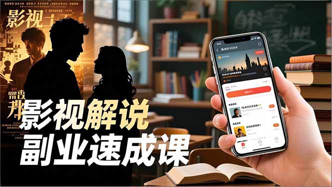 Tk影视解说副业速成课，软件安装、全流程实操、爆款预设，新手两周变现-悟思笔记，一个低调的学习营。