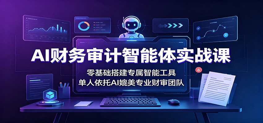 AI财务审计智能体实战课：零基础搭建专属智能工具，单人依托AI媲美专业财审团队-悟思笔记，一个低调的学习营。