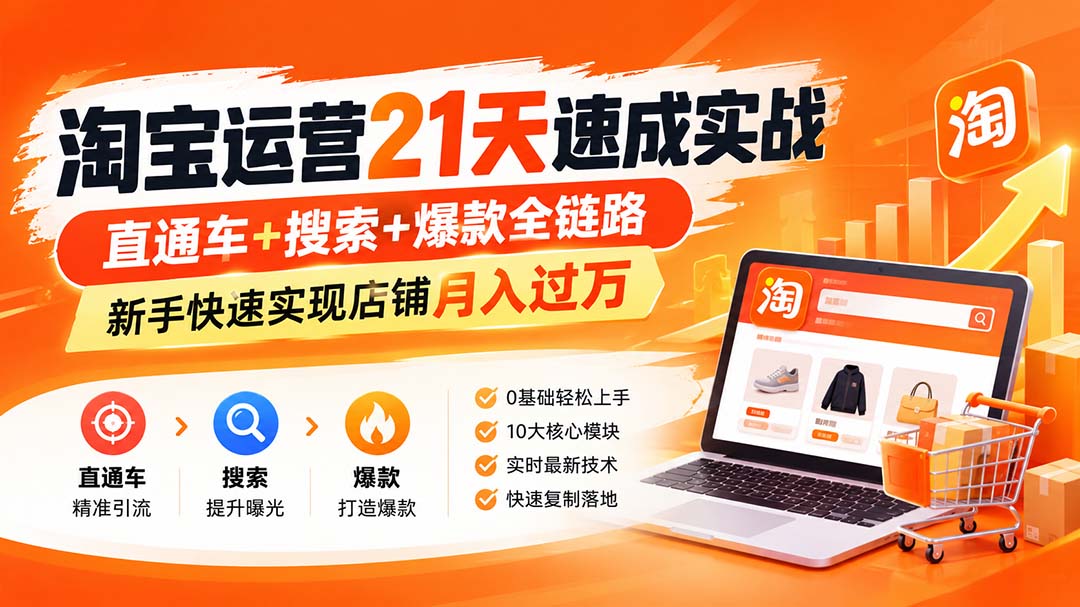 淘宝运营21天速成实战(更新8月-悟思笔记，一个低调的学习营。