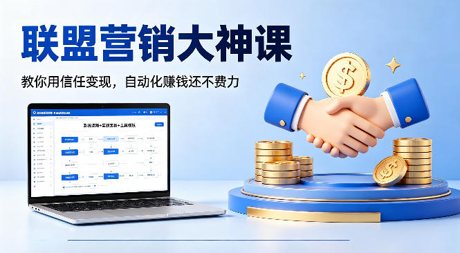 联盟营销大神课，教你用信任变现，自动化賺钱还不费力【原创双语字幕】-悟思笔记，一个低调的学习营。