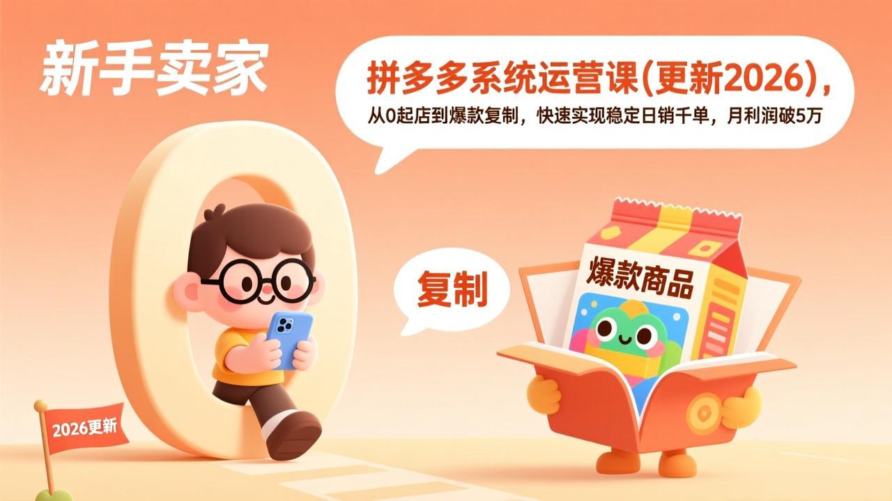 拼多多系统运营课(更新4月-悟思笔记，一个低调的学习营。