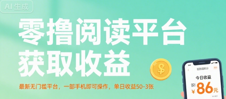 零撸阅读平台获取收益，最新无门槛平台，一部手机即可操作，单日收益50-3张【揭秘】-悟思笔记，一个低调的学习营。