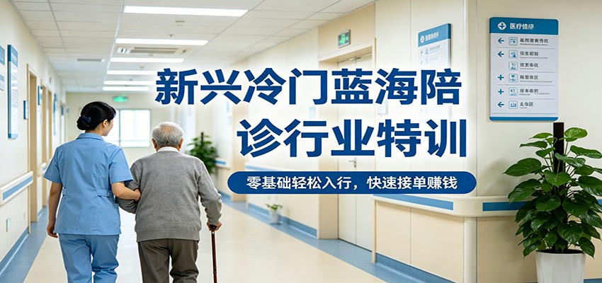 新兴冷门蓝海陪诊行业特训，零基础轻松入行，快速接单赚钱-悟思笔记，一个低调的学习营。