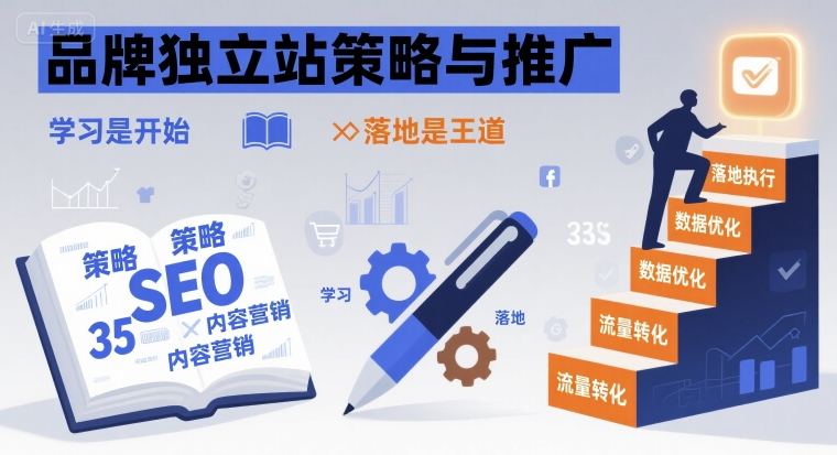 品牌独立站策略与推广，学习是开始，落地是王道-悟思笔记，一个低调的学习营。