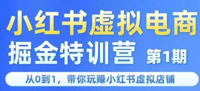 小红书虚拟电商掘金特训营第1期，从0到1，带你玩转小红书虚拟店铺-悟思笔记，一个低调的学习营。