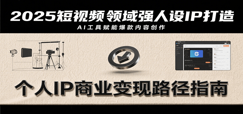 2025短视频领域强人设IP打造，结合爆款案例与AI工具应用，从个人出镜到商业成交转化-悟思笔记，一个低调的学习营。