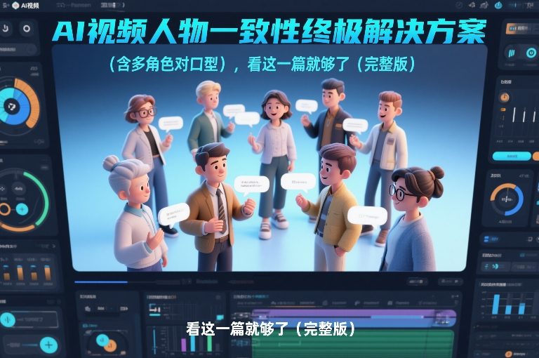 AI视频人物一致性终极解决方案(含多角色对口型)，看这一篇就够了(完整版)-悟思笔记，一个低调的学习营。