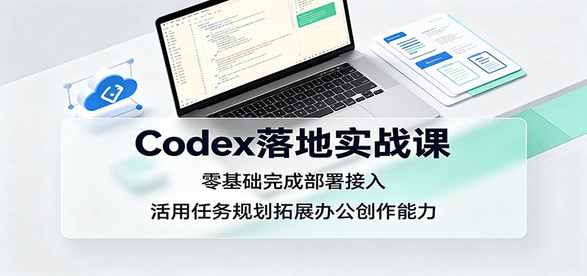 Codex落地实战课：零基础完成部署接入，活用任务规划拓展办公创作能力-悟思笔记，一个低调的学习营。