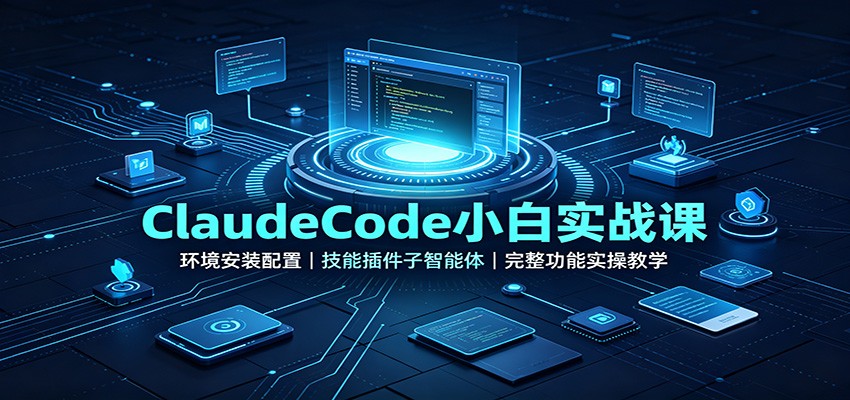 ClaudeCode小白实战课：环境安装配置，技能插件子智能体，完整功能实操教学-悟思笔记，一个低调的学习营。