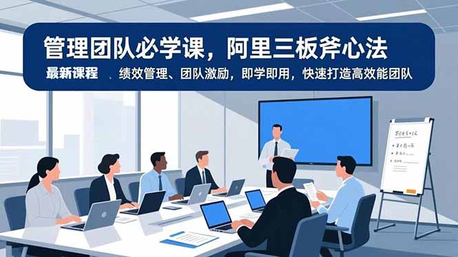 管理团队必学课，阿里三板斧心法、绩效管理、团队激励，即学即用，快速打造高效能团队-悟思笔记，一个低调的学习营。