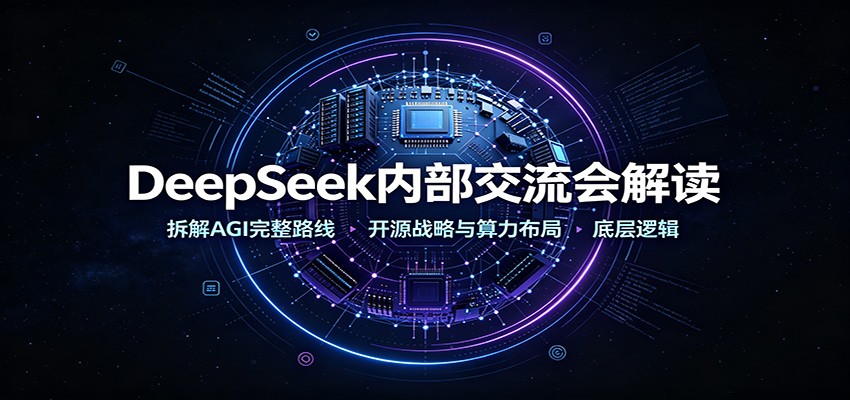 DeepSeek内部交流会解读：拆解AGI完整路线，开源战略与算力布局底层逻辑-悟思笔记，一个低调的学习营。
