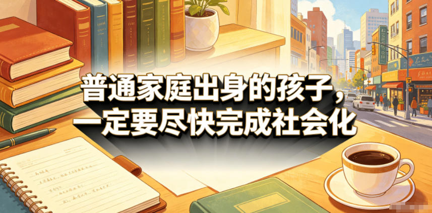 付费文章：普通家庭出身的孩子，一定要尽快完成社会化-悟思笔记，一个低调的学习营。