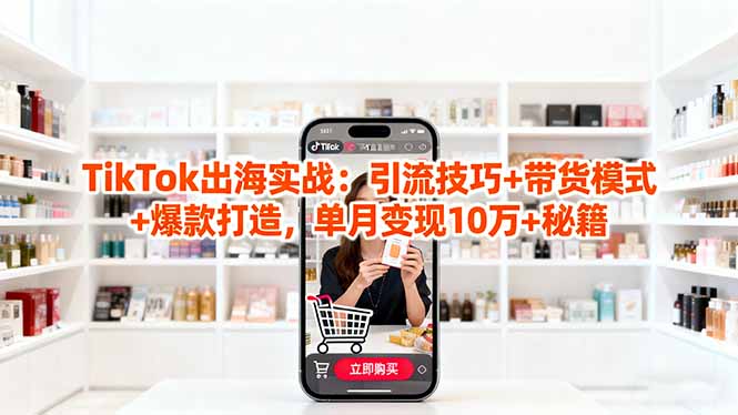 「TikTok出海实战」引流技巧+带货模式+爆款打造，单月变现10万+秘籍-悟思笔记，一个低调的学习营。