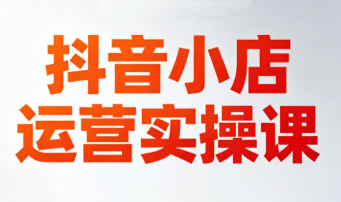 李老师·抖音小店运营实操课(更新2026)-悟思笔记，一个低调的学习营。