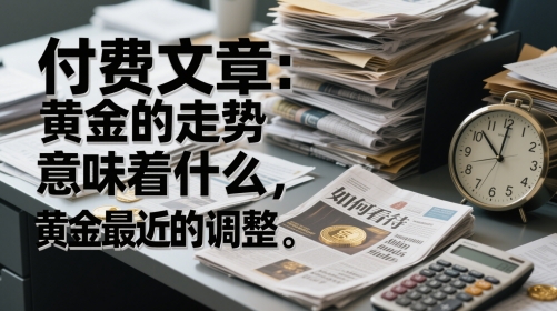 付费文章：黄金的走势意味着什么，如何看待黄金最近的调整-悟思笔记，一个低调的学习营。