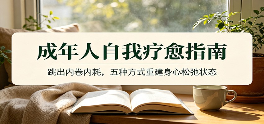 成年人自我疗愈指南：跳出内卷内耗，五种方式重建身心松弛状态-悟思笔记，一个低调的学习营。