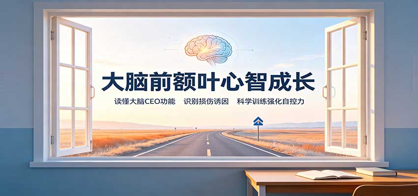 大脑前额叶心智成长：读懂大脑CEO功能，识别损伤诱因，科学训练强化自控力-悟思笔记，一个低调的学习营。