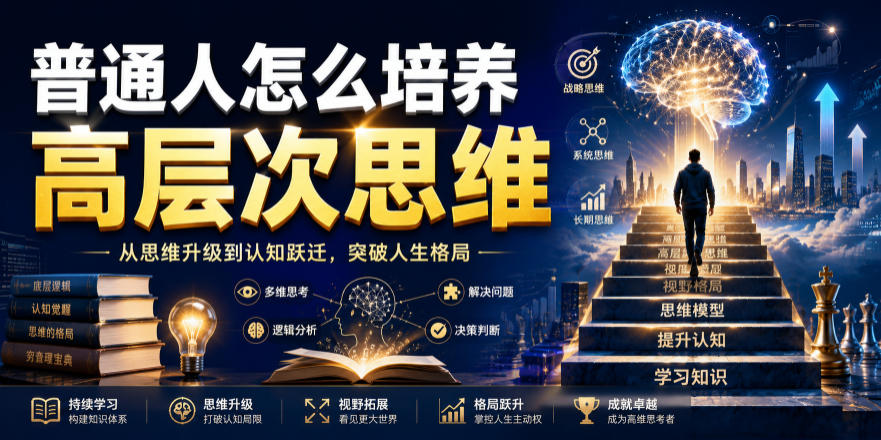 公众号付费文章：普通人怎么培养高层次思维-悟思笔记，一个低调的学习营。