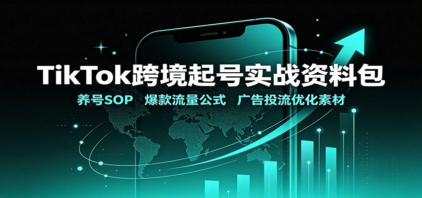 TikTok跨境起号实战资料包：养号SOP，爆款流量公式，广告投流优化素材-悟思笔记，一个低调的学习营。