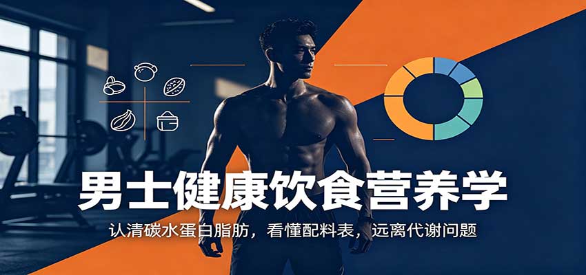 男士健康饮食营养学：认清碳水蛋白脂肪，看懂配料表，远离代谢问题-悟思笔记，一个低调的学习营。