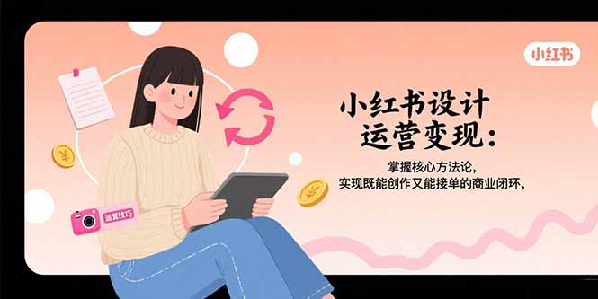小红书设计运营变现：掌握核心方法论，实现既能创作又能接单的商业闭环-悟思笔记，一个低调的学习营。