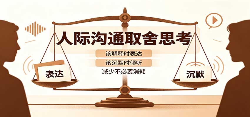 人际沟通取舍思考：分清解释与沉默边界，拿捏职场生活沟通分寸减少情绪内耗-悟思笔记，一个低调的学习营。