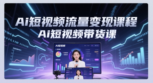 Ai短视频流量变现课程，Ai短视频带货课-悟思笔记，一个低调的学习营。